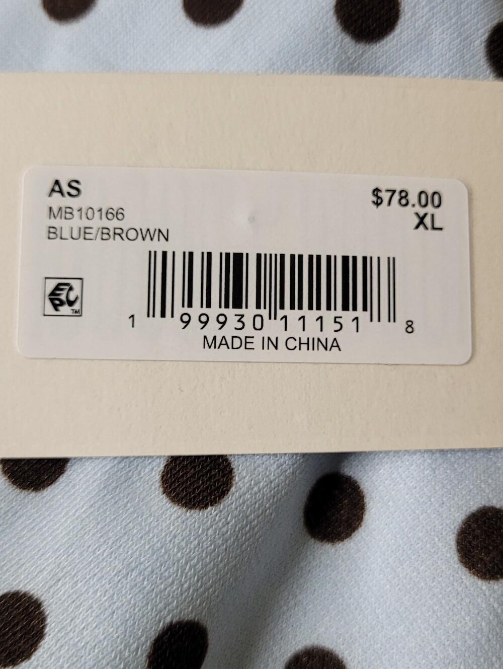 Altard State Polka Dot Skirt Set • Size XL Blue & Brown Maxi NWT - Picture 14 of 15